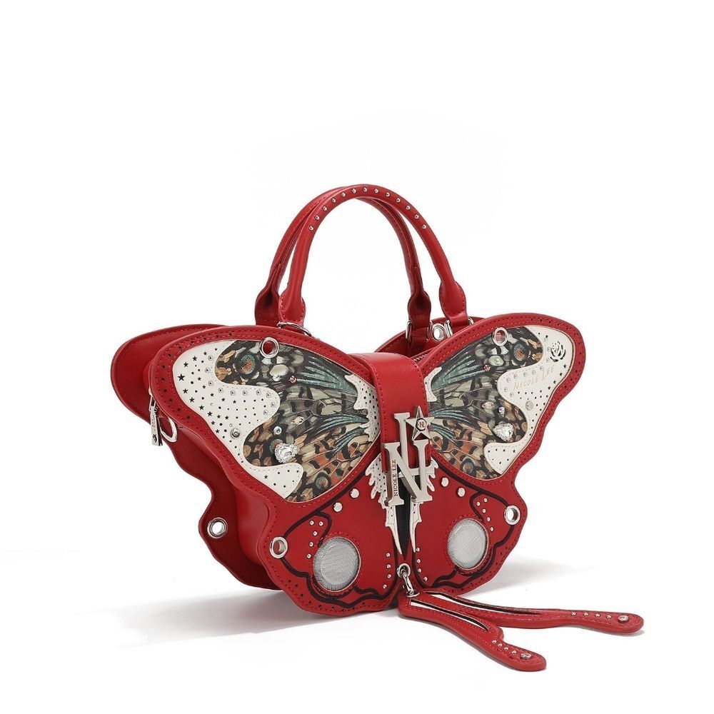 Nicole Lee USA Butterfly Bag- Red - Picture 2 of 8